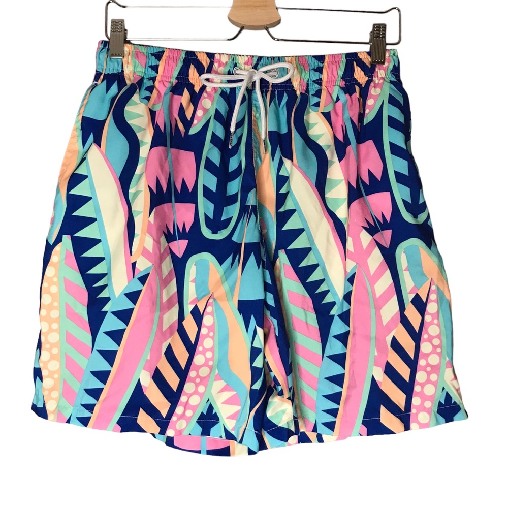Boardies Swim Trunks Shorts Beach Swimming Mesh Liner Patterned Men’s Large